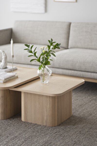Rowico Home, Dubový konferenční stolek SULLIVAN 60 cm | Světle hnědý 120101