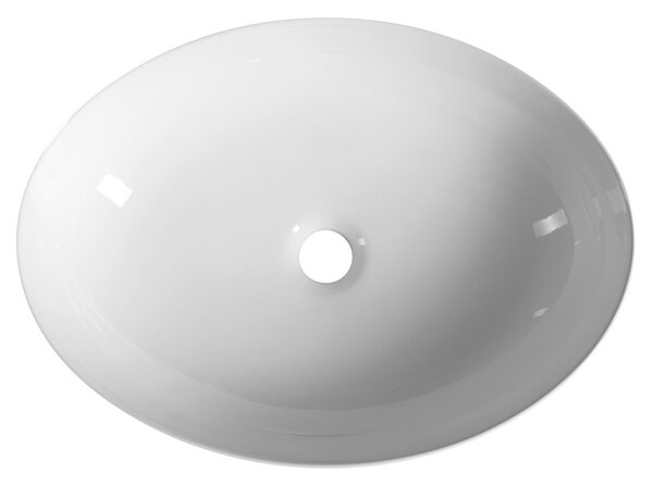 Aqualine Aqualine, Keramické umyvadlo na desku, 50,5x37 cm, bílá, 50361