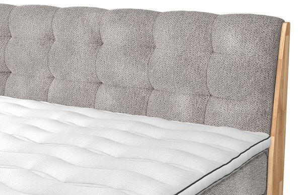 POSTEL BOXSPRING, 160/200 cm, béžová - Postele s úložným prostorem, Online Only