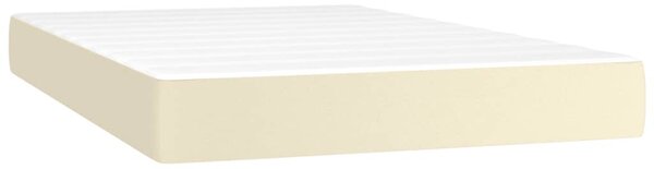 Box spring postel s matrací krémová 120x200 cm umělá kůže 3142715