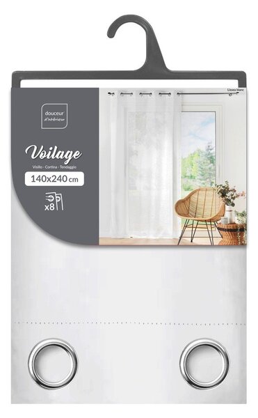 Bílá voálová záclona 140x240 cm Lissea – douceur d'intérieur