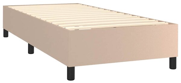 Box spring postel s matrací cappuccino 80 x 200 cm umělá kůže 3142814