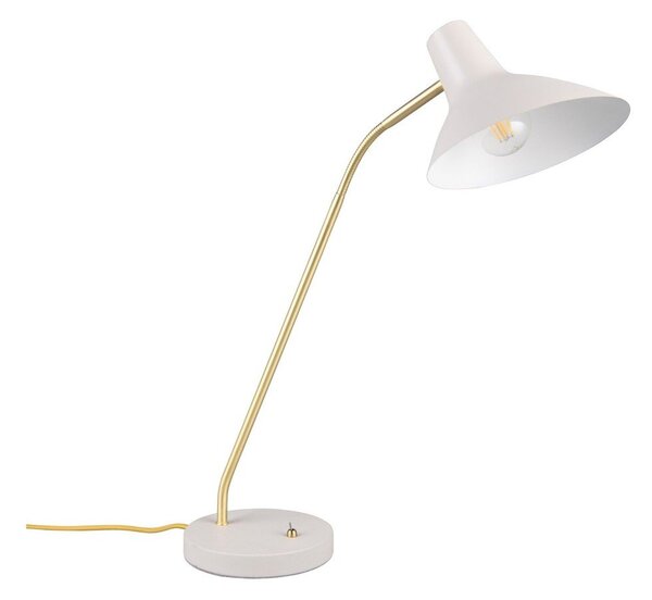 Stolní lampa s ohybatelnou konstrukcí ve zlaté barvě/slonovinová (výška 54 cm) Traveller – Trio