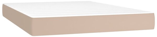 Box spring postel s matrací cappuccino 140x200 cm umělá kůže 3142850