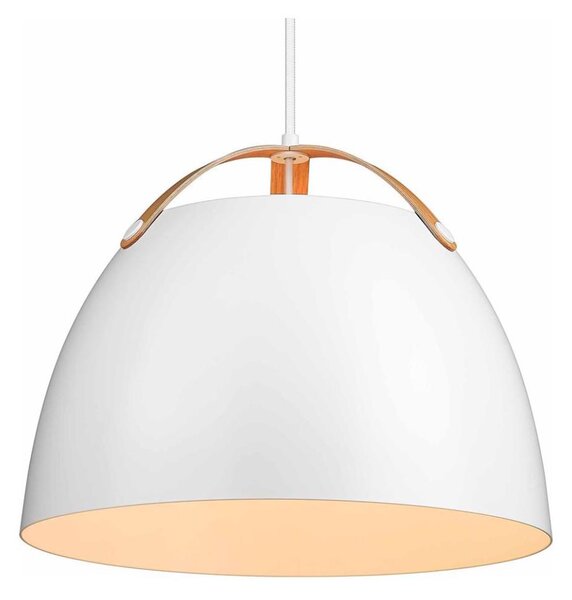 Halo Design 734870 - Lustr na lanku OSLO 1xE27/40W/230V pr. 40 cm bílá/dub