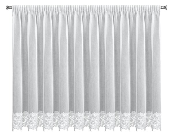 ZÁCLONA NA PÁSCE ARTEMIDA 350X155 CM BÍLÁ