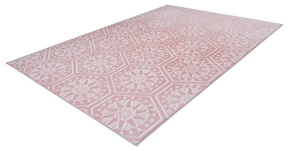 KOBEREC TKANÝ NA PLOCHO, 120/170 cm růžová - Online Only koberce & rohožky, Online Only