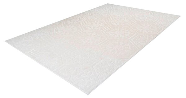KOBEREC TKANÝ NA PLOCHO, 120/170 cm bílá - Online Only koberce & rohožky, Online Only
