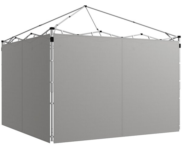 Boční panely pro altán Outsunny, pro altán 3x3m nebo 3x6m, 2 balení náhradních bočních panelů, šedé | Aosom