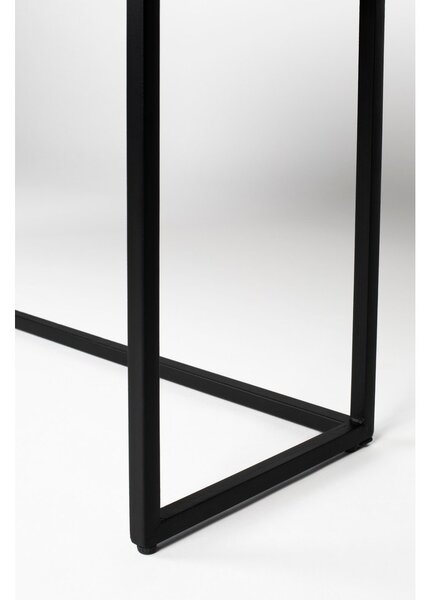 Tmavě hnědý konzolový stolek z teakového dřeva 35x135 cm Webster – White Label