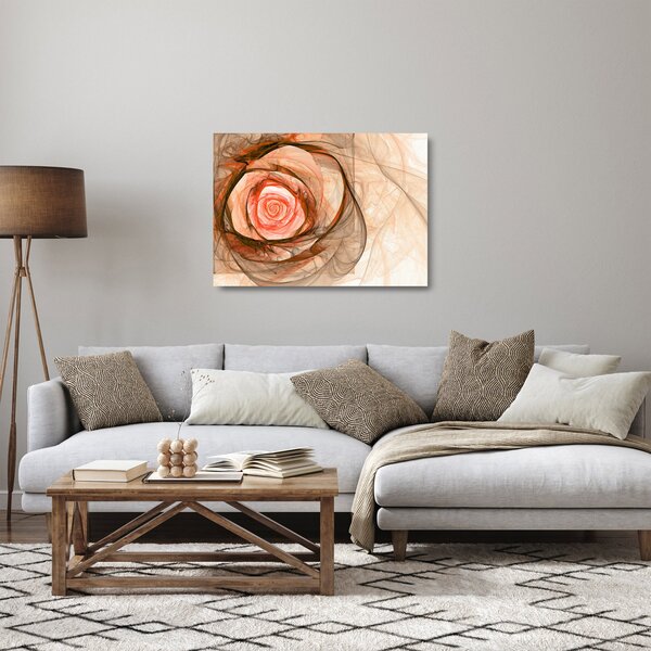 Skleněný obraz - Růže uměleckého duchu (70x50 cm)