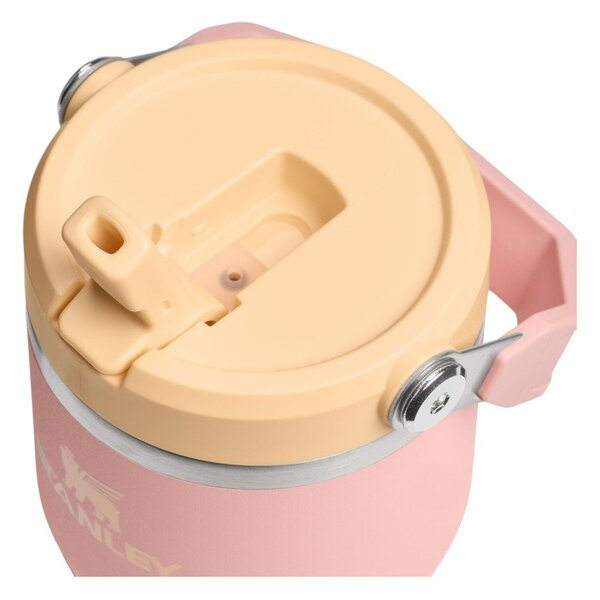 Broskvová termoska z nerezové oceli 600 ml IceFlow™ Flip Straw 2.0 Tumbler Peach Rose – Stanley