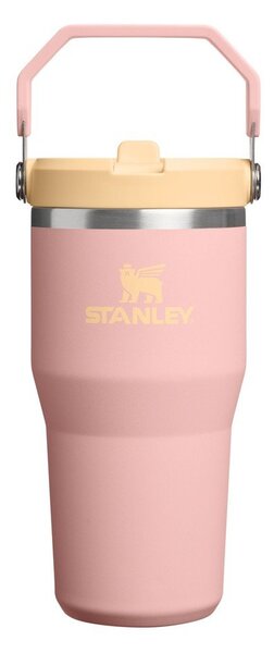 Broskvová termoska z nerezové oceli 600 ml IceFlow™ Flip Straw 2.0 Tumbler Peach Rose – Stanley
