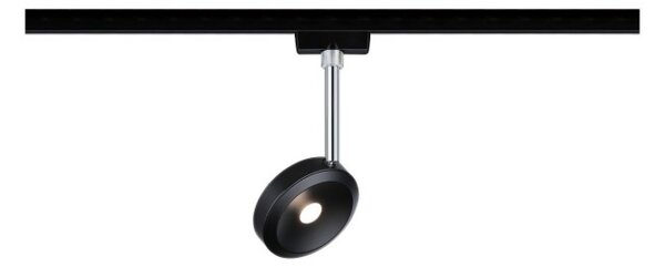 URail LED-spot Discus 5W černá mat/chrom 2700K kov/umělá hmota stmívatelné - PAULMANN