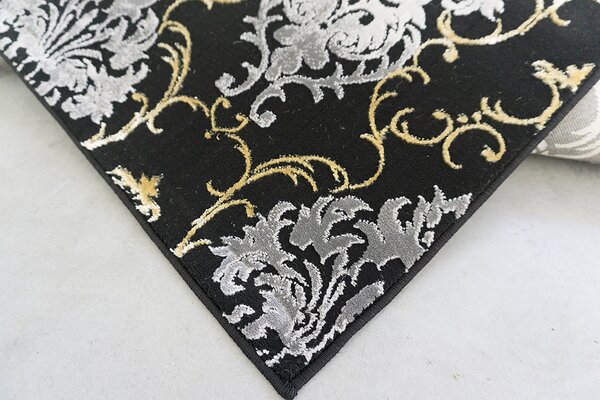 Berfin Dywany, Kusový koberec Elite 23282 Black Gold, 120x180, černobílá, ložnice
