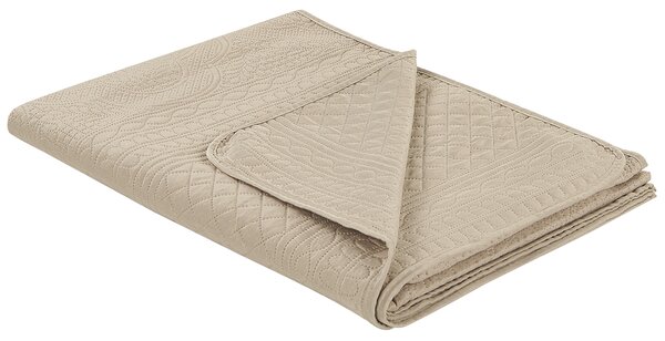 Přikrývka na postel s polštáři SHUSH 140 x 210 cm Taupe