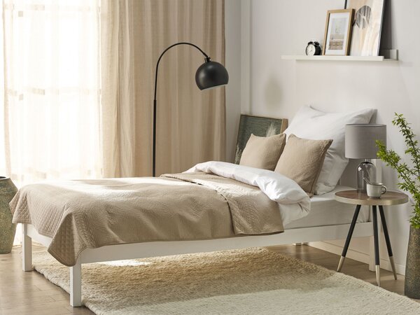 Přikrývka na postel s polštáři SHUSH 140 x 210 cm Taupe