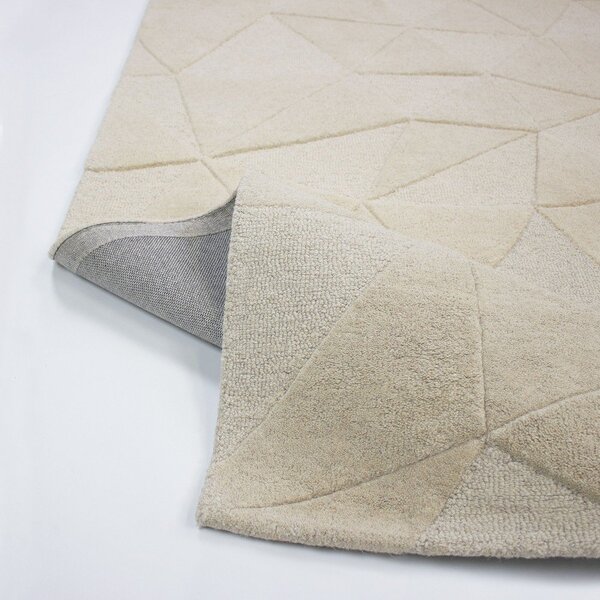 Béžový ručně tkaný vlněný koberec 120x170 cm Shard – Flair Rugs