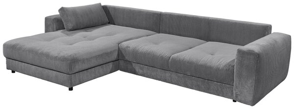 ROHOVÁ SEDAČKA, textil, kompozitní dřevo, antracitová MID.YOU - Sedací soupravy, Online Only