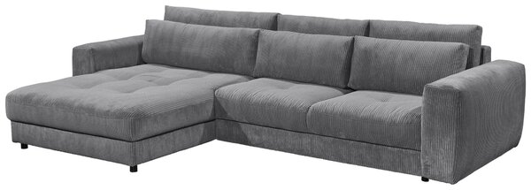 ROHOVÁ SEDAČKA, textil, kompozitní dřevo, antracitová MID.YOU - Sedací soupravy, Online Only