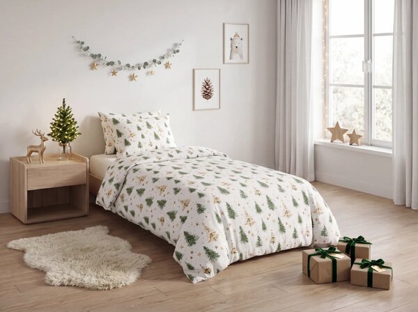 Bavlněné povlečení CHRISTMAS FOREST barevné Rozměr povlečení: 70 x 90 cm | 140 x 200 cm