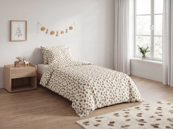 Bavlněné povlečení PINE CONES barevné Rozměr povlečení: 70 x 90 cm | 140 x 200 cm