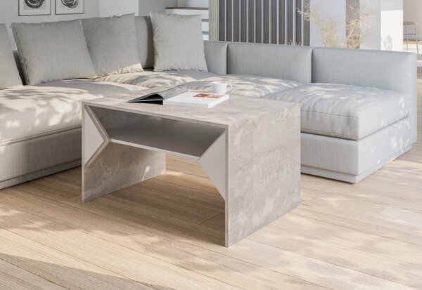Konferenční stolek TRUFFLE Barva: 90cm k350/bílý lesk