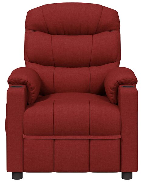 Elektrické polohovací křeslo vínové textil 3143494