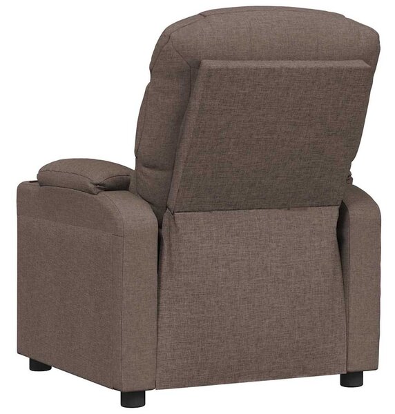 Elektrické polohovací křeslo taupe textil 3143499