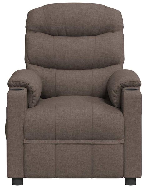 Elektrické polohovací křeslo taupe textil 3143499