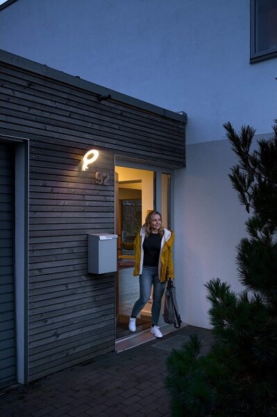 Ledvance - LED Venkovní nástěnné svítidlo se senzorem LOOP 1xLED/12W/230V IP44