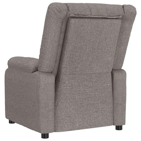 Elektrické polohovací křeslo taupe textil 3143575