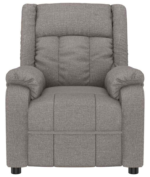 Elektrické polohovací křeslo taupe textil 3143575