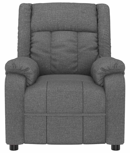 Elektrické polohovací křeslo tmavě šedé textil 3143568