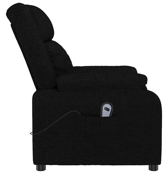 Elektrické polohovací křeslo černé textil 3143569