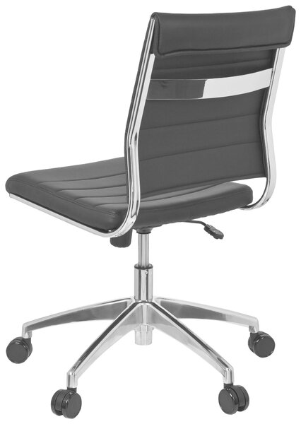 OTOČNÁ ŽIDLE, vzhled kůže, černá, barvy chromu MID.YOU - Online Only kancelářské židle, Online Only