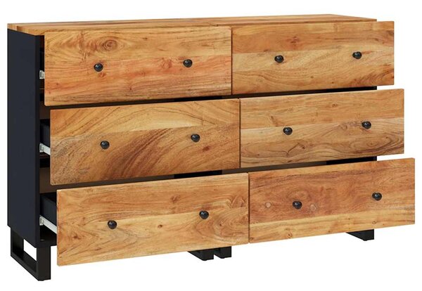 Příborníky 2 ks 60 x 33 x 75 cm masivní akáciové dřevo 3143636