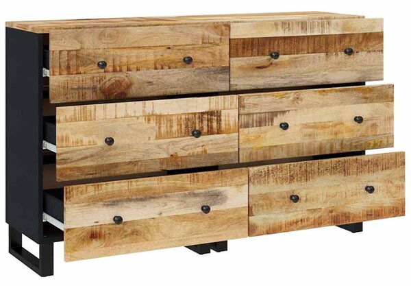 Příborníky 2 ks 60 x 33 x 75 cm hrubé mangovníkové dřevo 3143635