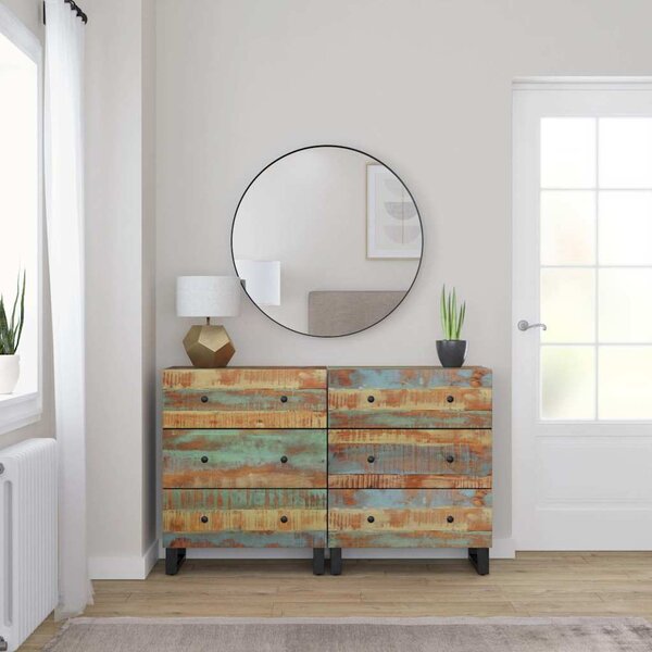 Příborníky 2 ks 60 x 33 x 75 cm masivní recyklované dřevo 3143637