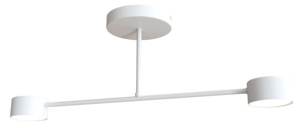 Stropní svítidlo HALO 2 – bílé, 2× GX53, šířka 60 cm