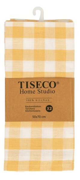 Bavlněné utěrky v sadě 2 ks 50x70 cm Gingham – Tiseco Home Studio