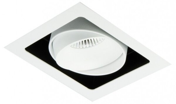 Zápustné svítidlo CUBE bílá/černá 9,3W LED 3000K 975lm phase cut (8201.03.D60.3K.PC) - BPM