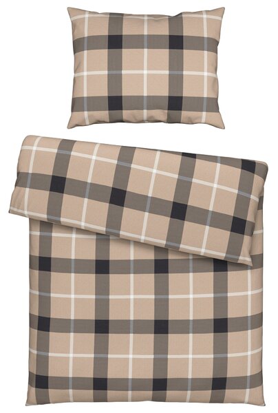 POVLEČENÍ, flanel, antracitová, přírodní barvy, 140/200 cm Esposa - Povlečení