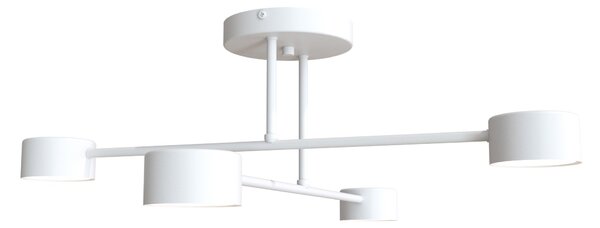 Stropní svítidlo HALO 4 – bílé, 4× GX53, šířka 60 cm