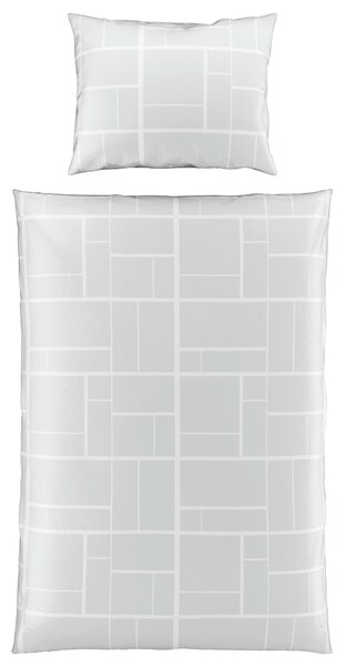 POVLEČENÍ, satén, světle šedá, 140/200 cm Dieter Knoll - Povlečení
