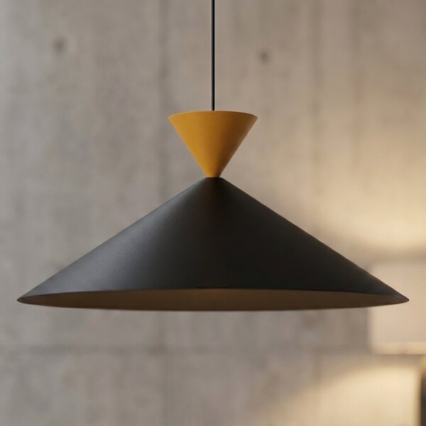 Závěsné svítidlo RALF 1L – černé / oranžové, 1× GX53, šířka 50 cm