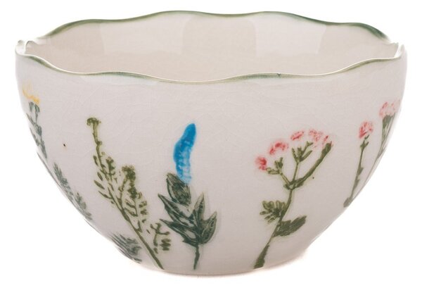 Bílá porcelánová miska Flower Garden – Dakls
