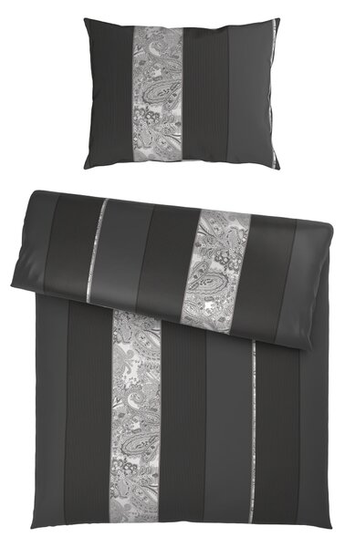 POVLEČENÍ, satén, antracitová, 140/200 cm Dieter Knoll - Povlečení