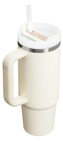 Krémová termoska s brčkem z nerezové oceli 890 ml Quencher H2.O FlowState™ Tumbler Cream 2.0 – Stanley