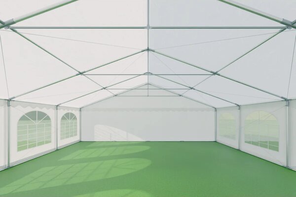Zahradní párty stan 8x8m MAX 2m - ohnivzdorný barva Bílá